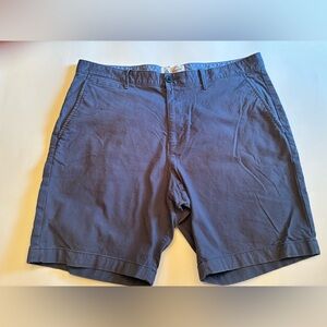 Men's Blue Gray Shorts Penguin flat front size 36